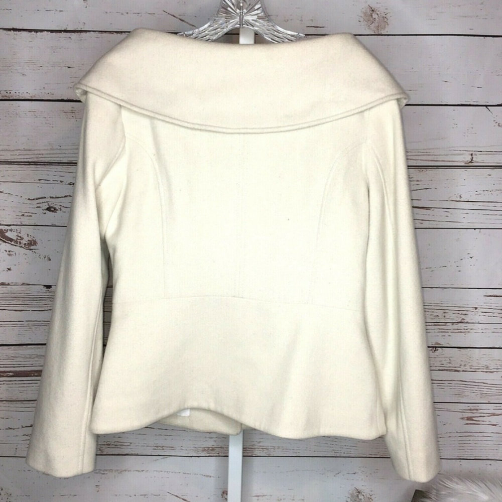 Andre Badi cream colored Pea coat size M - Picture 2 of 8
